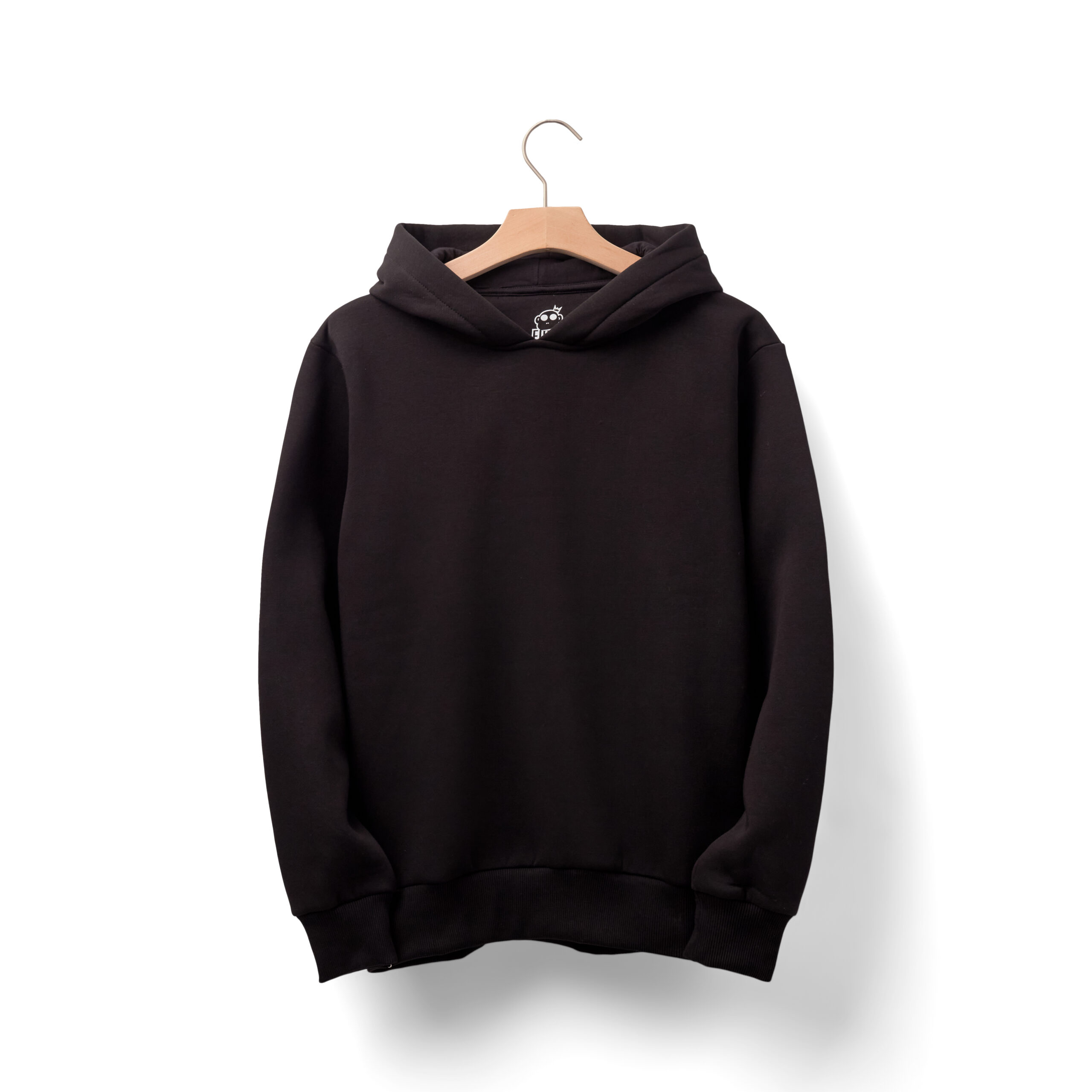 Black Plain Hoodies