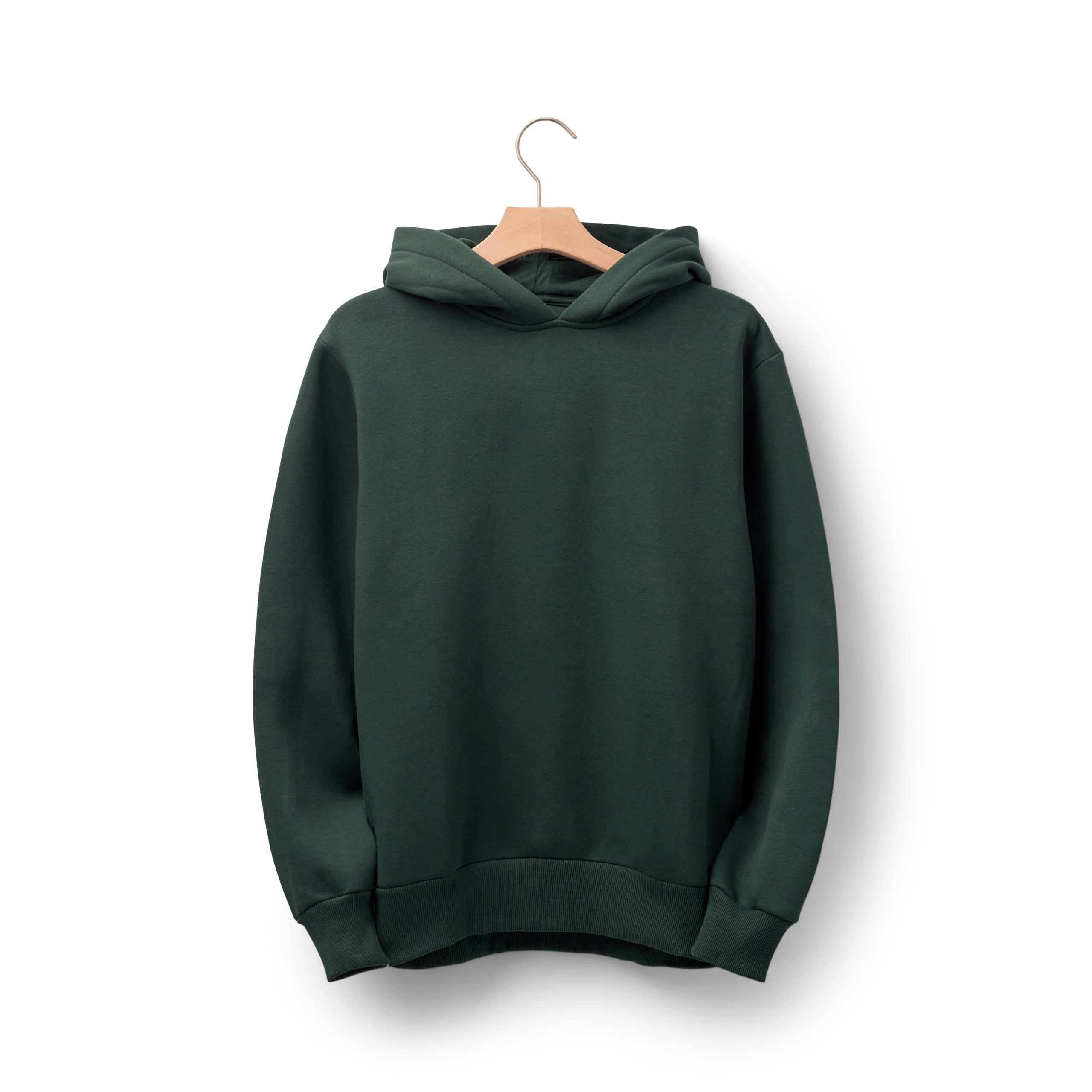 Green Plain Hoodies